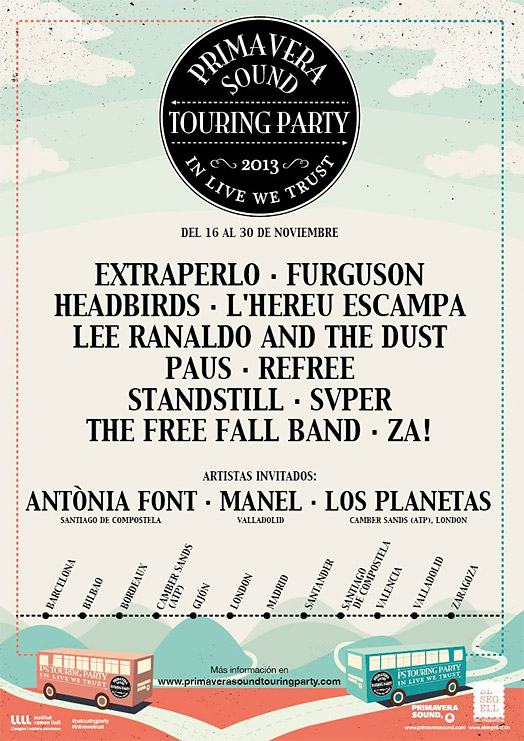 Primavera Sound Touring Party, talento múltiple de gira en noviembre