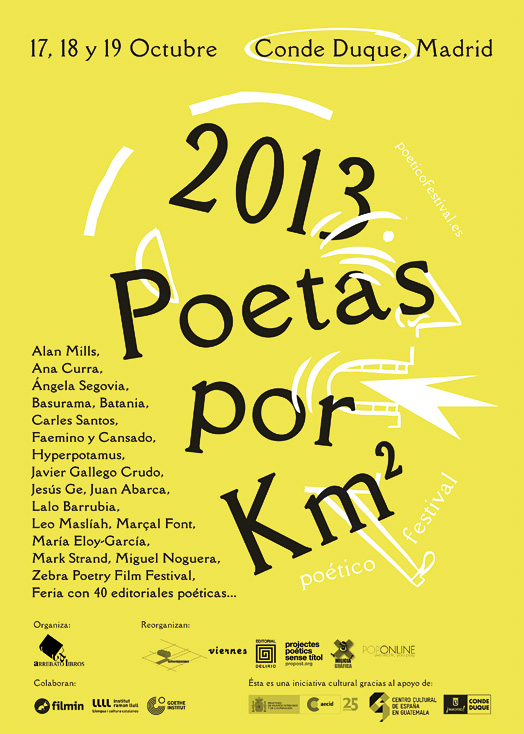 2013 Poetas por Km2