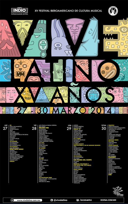 El XV Vive Latino presenta su alucinante cartel