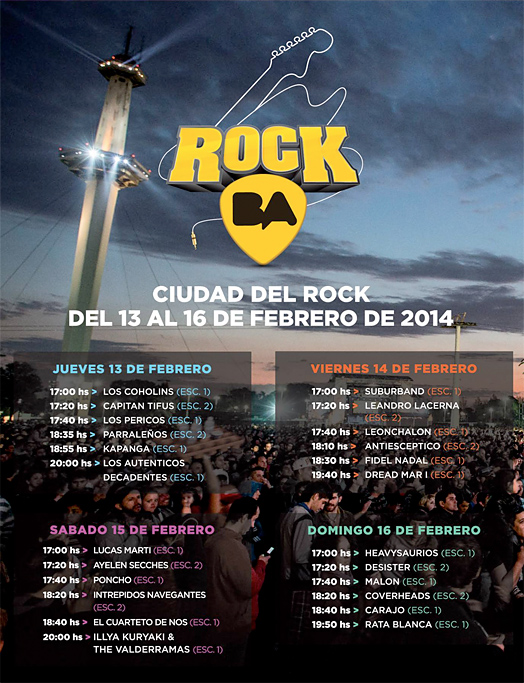 Rock BA invade la capital argentina