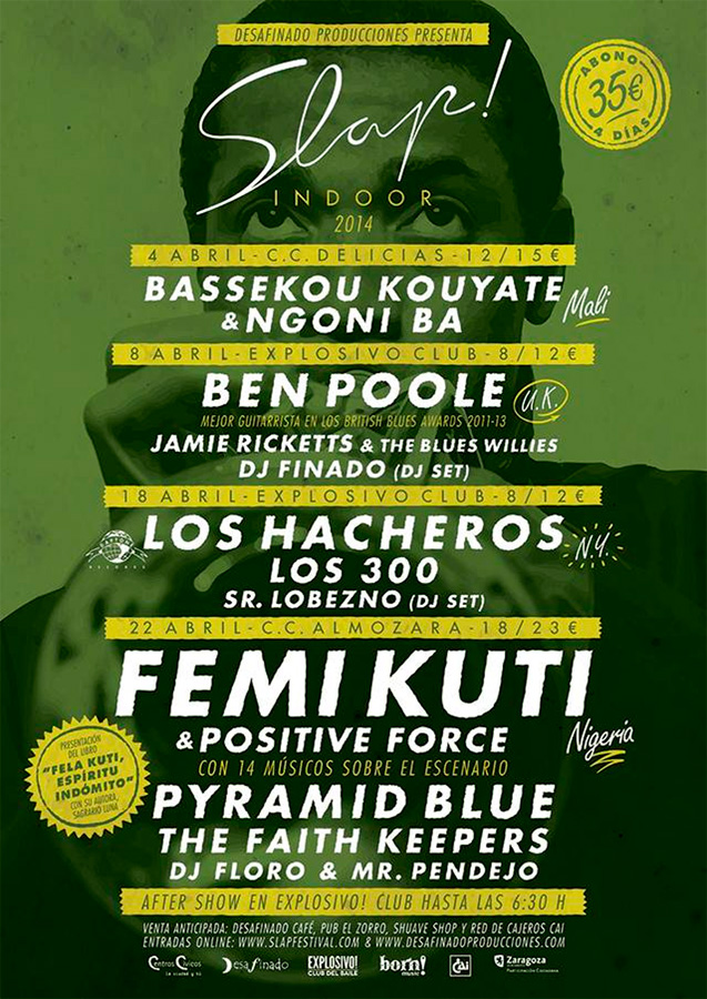 El festival de música negra Slap! homenajea a Fela Kuti