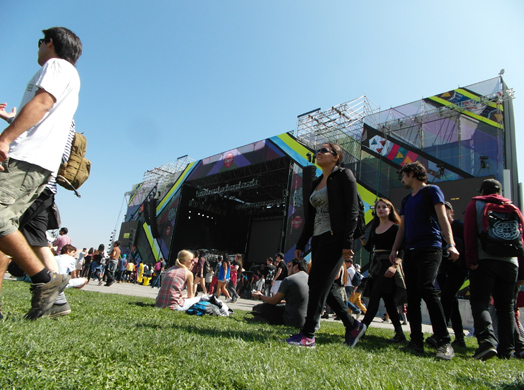 Zona de Obras en Lollapalooza Chile