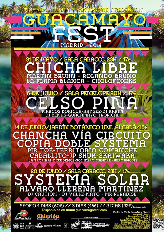 Guacamayo Fest avanza el cartel de su primera edición