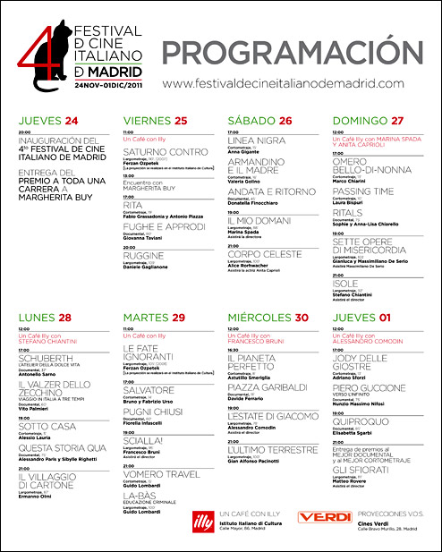 4º Festival de Cine Italiano de Madrid